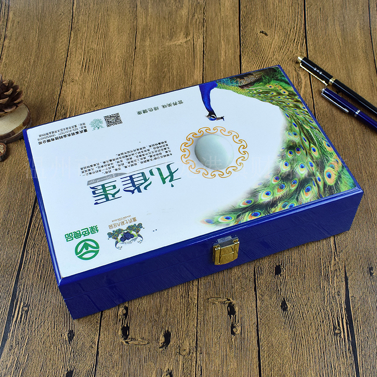 供应保 健品包装礼盒套装热销彩印皮质礼品包装盒定做绿色食品礼品盒 绿色食品礼品盒