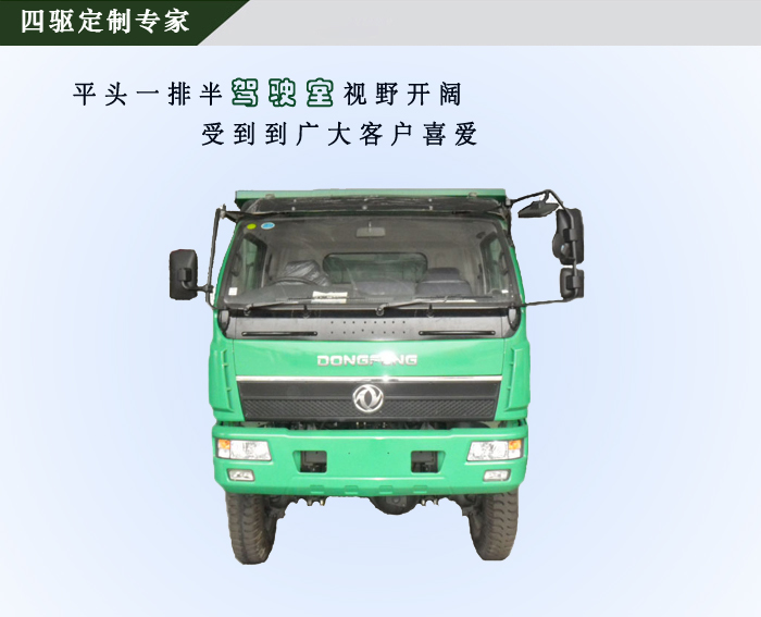 厂价直销东风四驱自卸车,4×4玉柴120马力小型自卸车价格DFD3060G3图片