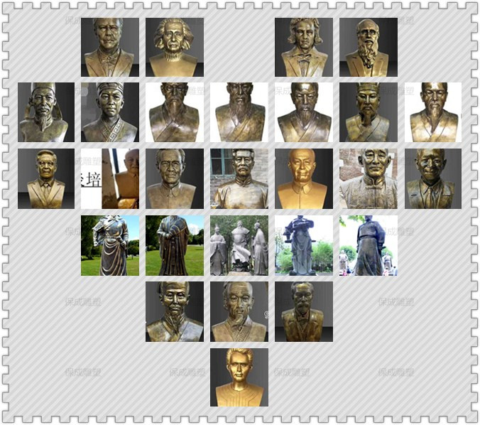 校园景观孝道传统文化教育雕塑古代人物雕塑历史人物铜雕摆件图片