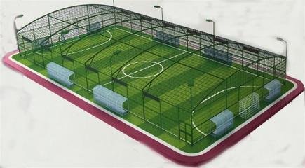 双夹丝笼式足球场 双夹丝笼式足球场、足球场承包设计图片