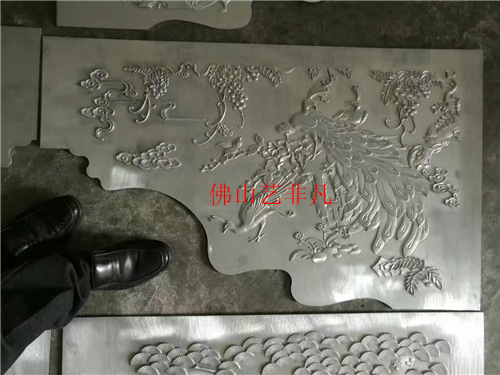 牡丹江仿古铝板立体浮雕镂空壁画 会所装饰酒店装饰铝板背景墙图片