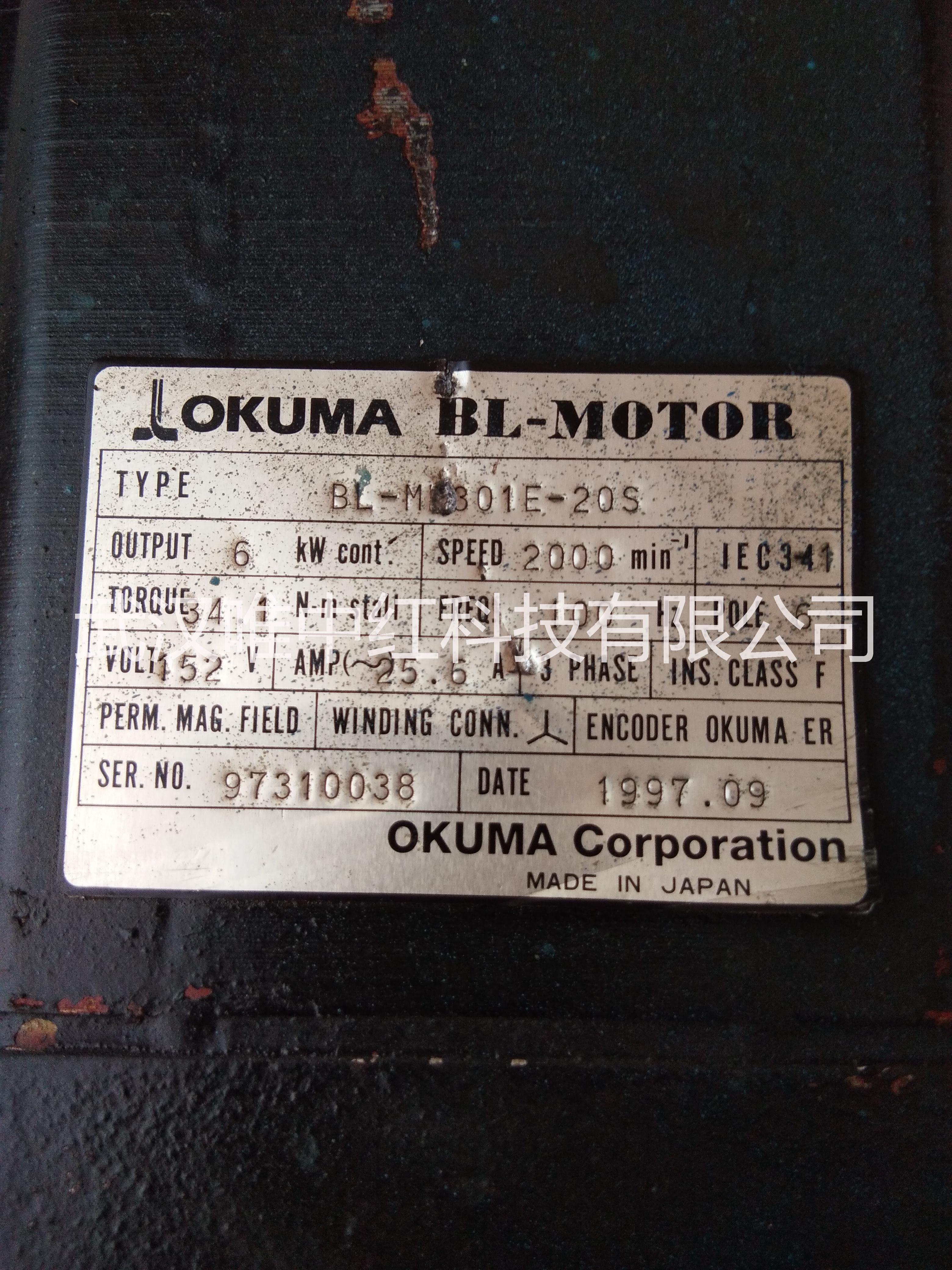 二手拆机原装大隈OKUMA奥库玛电机BL-ML301E-20S检测完好发货