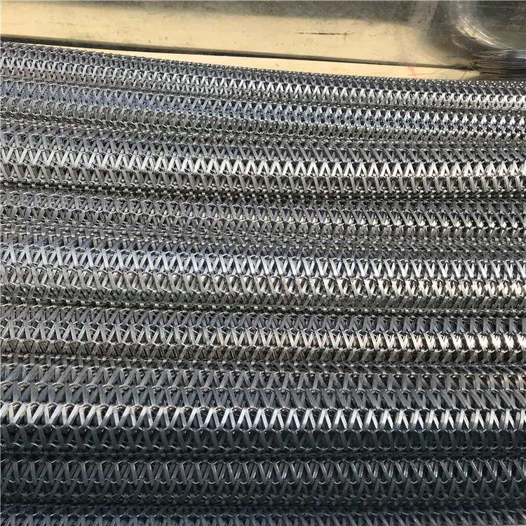 不锈钢金属网帘厂 扁丝螺旋装饰网图片