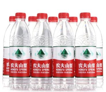杭州农夫山泉矿泉水批发商团购550ml 28瓶整箱