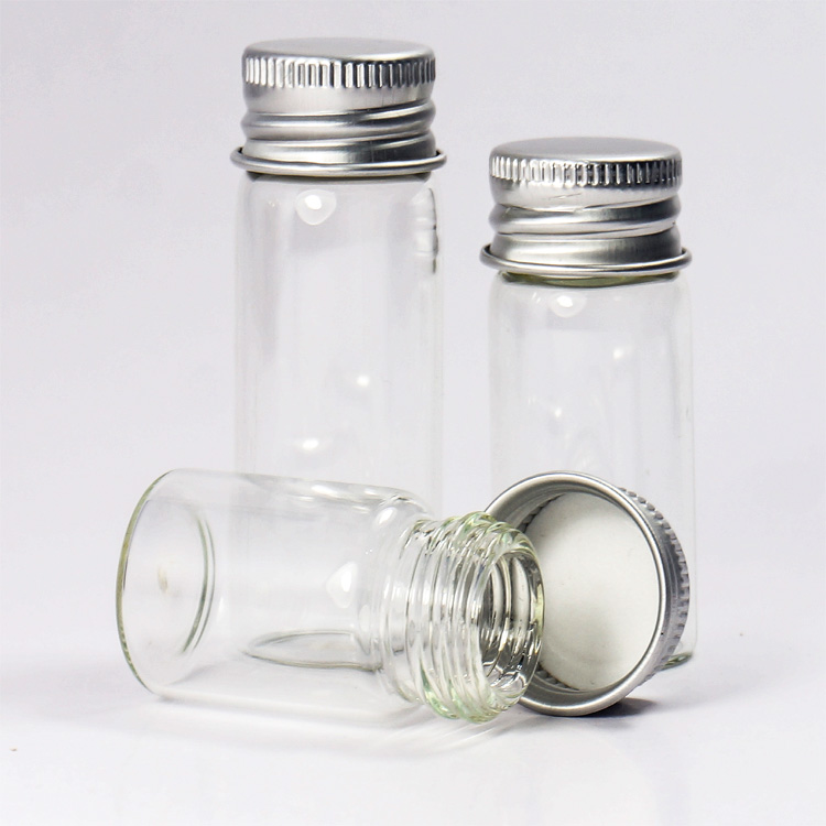 供应27MM直径铝盖瓶小饰品密封瓶图片