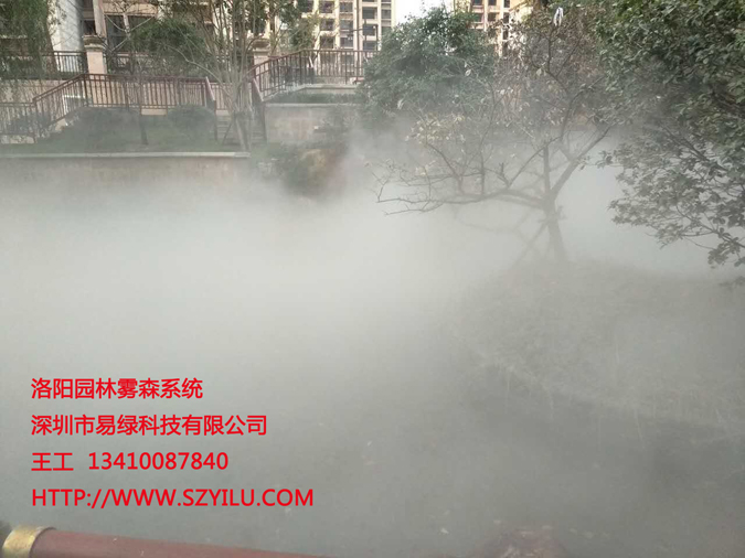 温室大棚生态园假山人造雾机 雾喷雾森机