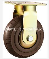 东莞实心橡胶轮工厂 6寸8寸万向定向发泡橡胶轮 工业脚轮