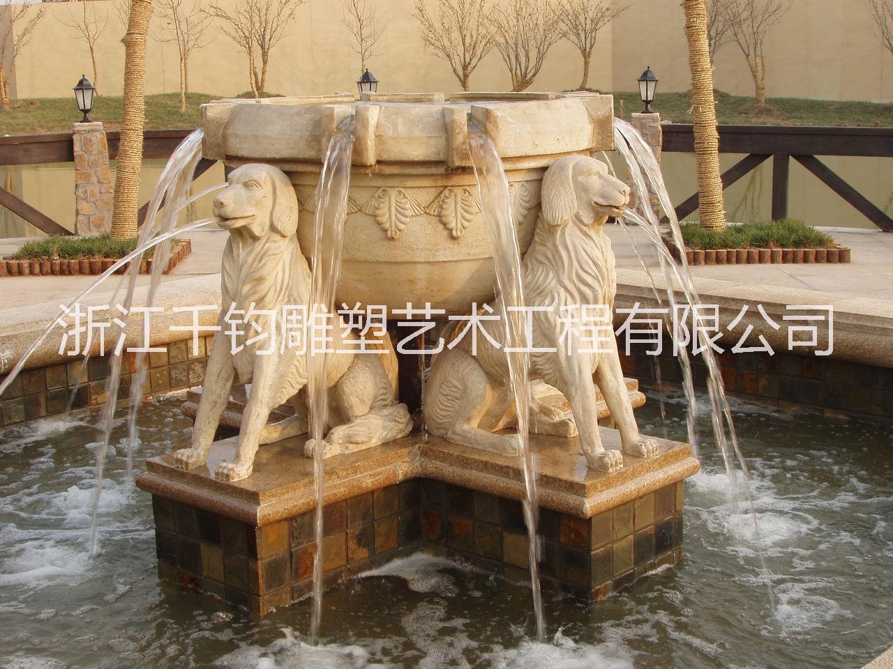 温州市砂岩喷泉雕塑千钧雕塑厂家