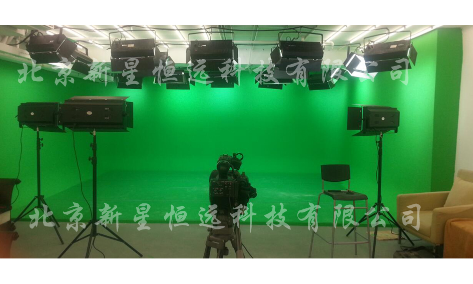 供应 演播室绿箱制作演播室灯光制作蓝虚拟演播室绿背景 抠像绿箱