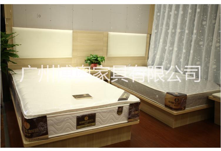 广州市板式床双人床酒店宾馆软包家具厂家