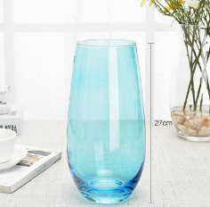 供应欧式玻璃花瓶 直销欧式玻璃花瓶  餐桌小清新摆件 花插玻璃花瓶图片