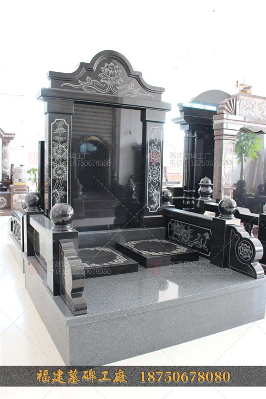 传统花纹式墓碑大量出售 墓碑花岗岩 可加工定制 定做批发各种款式石雕墓碑中式石墓