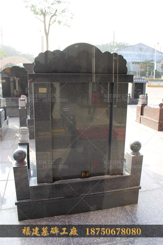 印度红艺术墓碑 惠安县石雕工艺品店墓碑出售 墓碑花藤雕刻