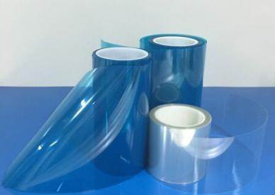 供应惠州PET蓝色硅胶保护膜 供应江门PET蓝色硅胶保护膜图片