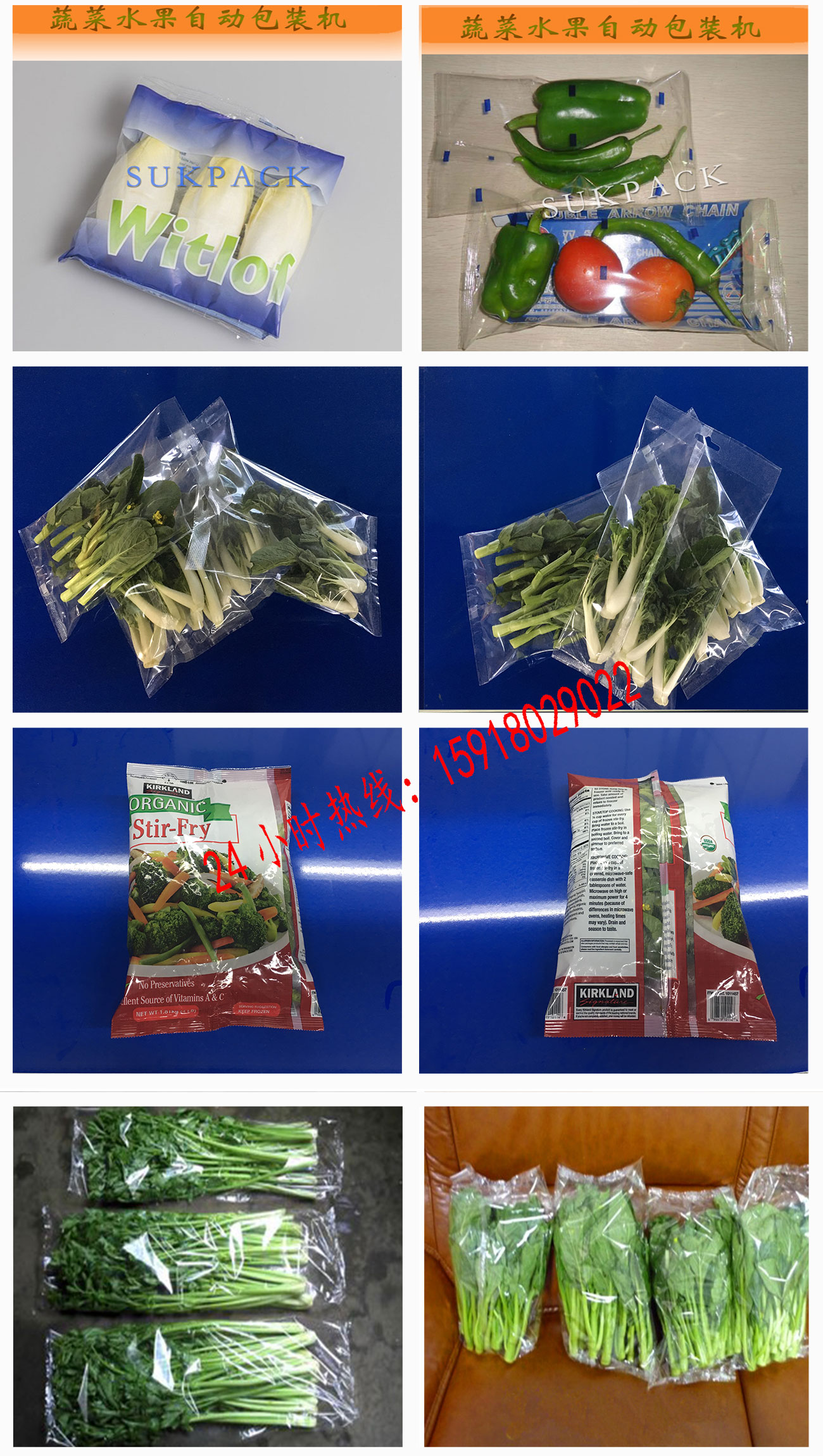 速科供应有机蔬菜自动包装机 萝卜包装机 蔬果包装机图片
