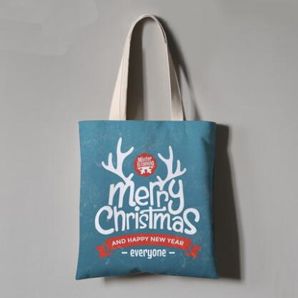 专业定制圣诞节礼品包袋购物袋公司企事业单位商务定制加印LOGO图案图片