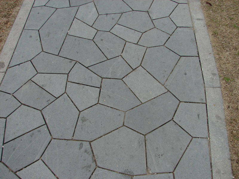 灰麻冰裂纹石材-用于广场铺装批发