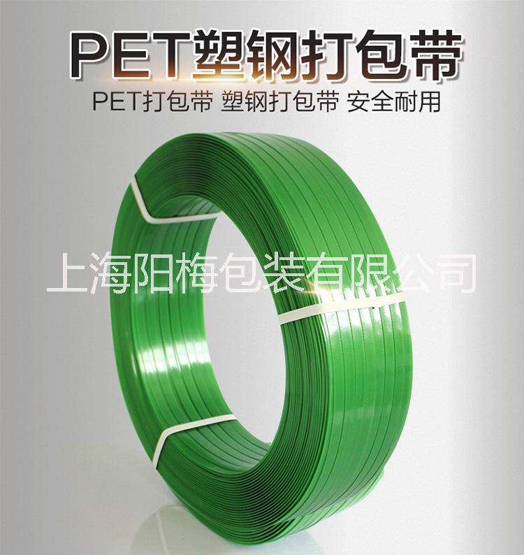 厂家直销1608塑钢打包带PET塑钢带 不劈裂20KG绿色塑钢打包带
