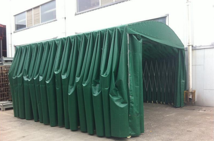 户外活动推拉帐篷 大型伸缩推拉篷定制 帆布推拉棚安装