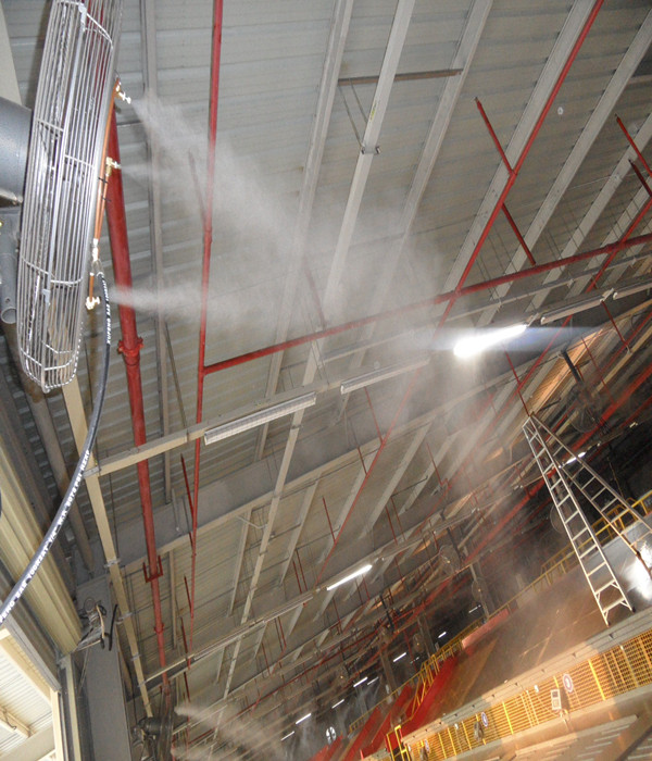 喷雾降温系统 景区喷雾降温 高压智能喷雾降温主机 厂房喷雾降温需要多少钱图片