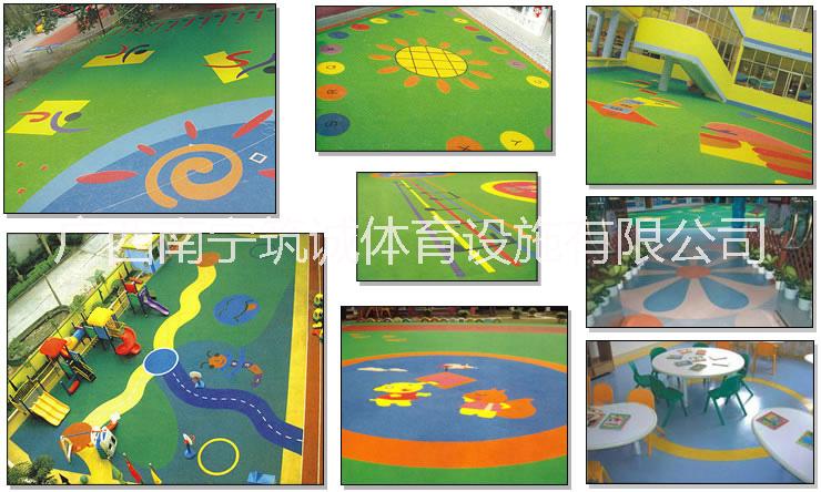 EPDM幼儿园幻彩地面图片