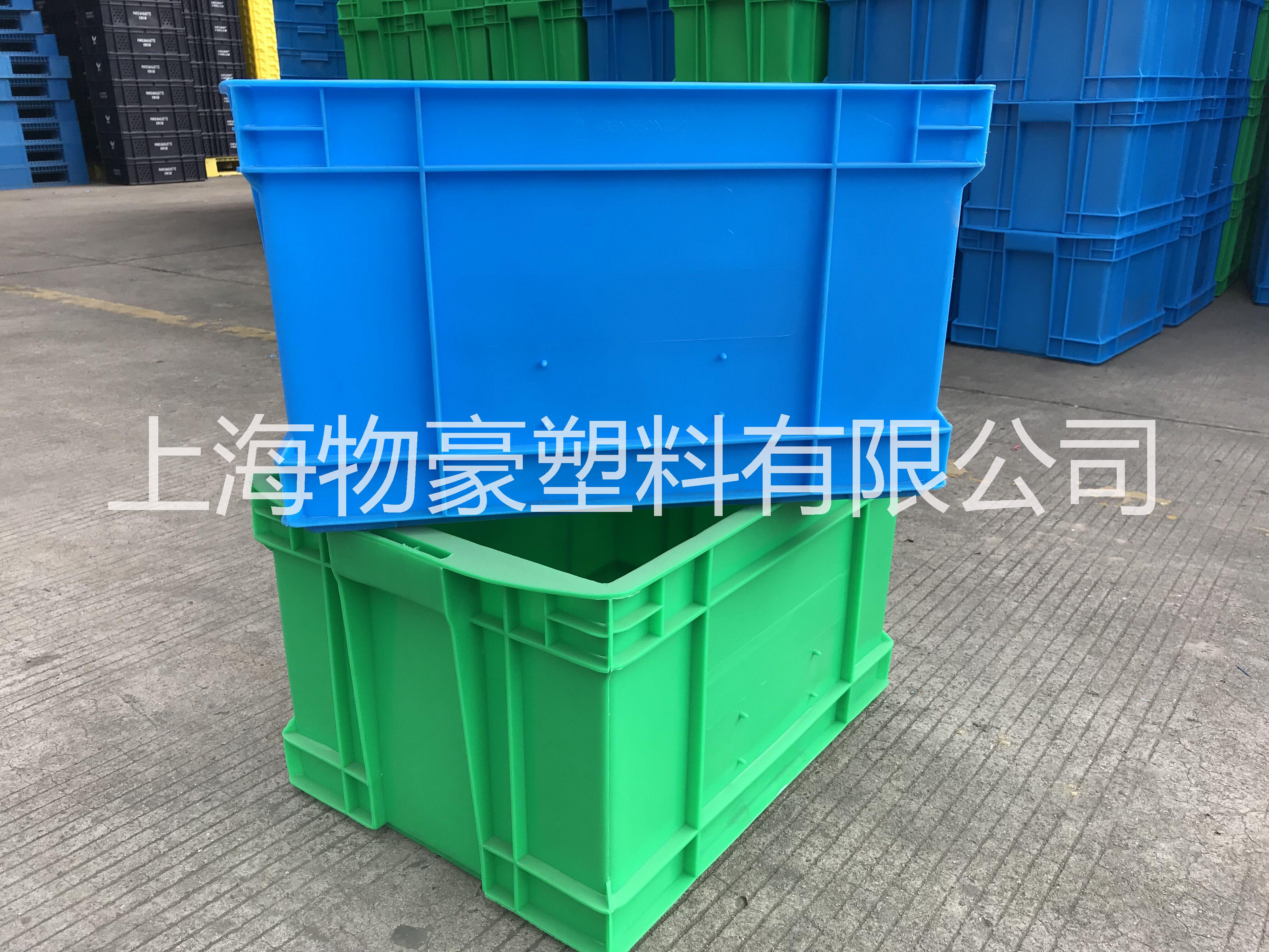 上海塑料箱厂家直销 食品级塑料周转箱 全新料塑料周转箱 465系列全新料塑料周转箱可配盖