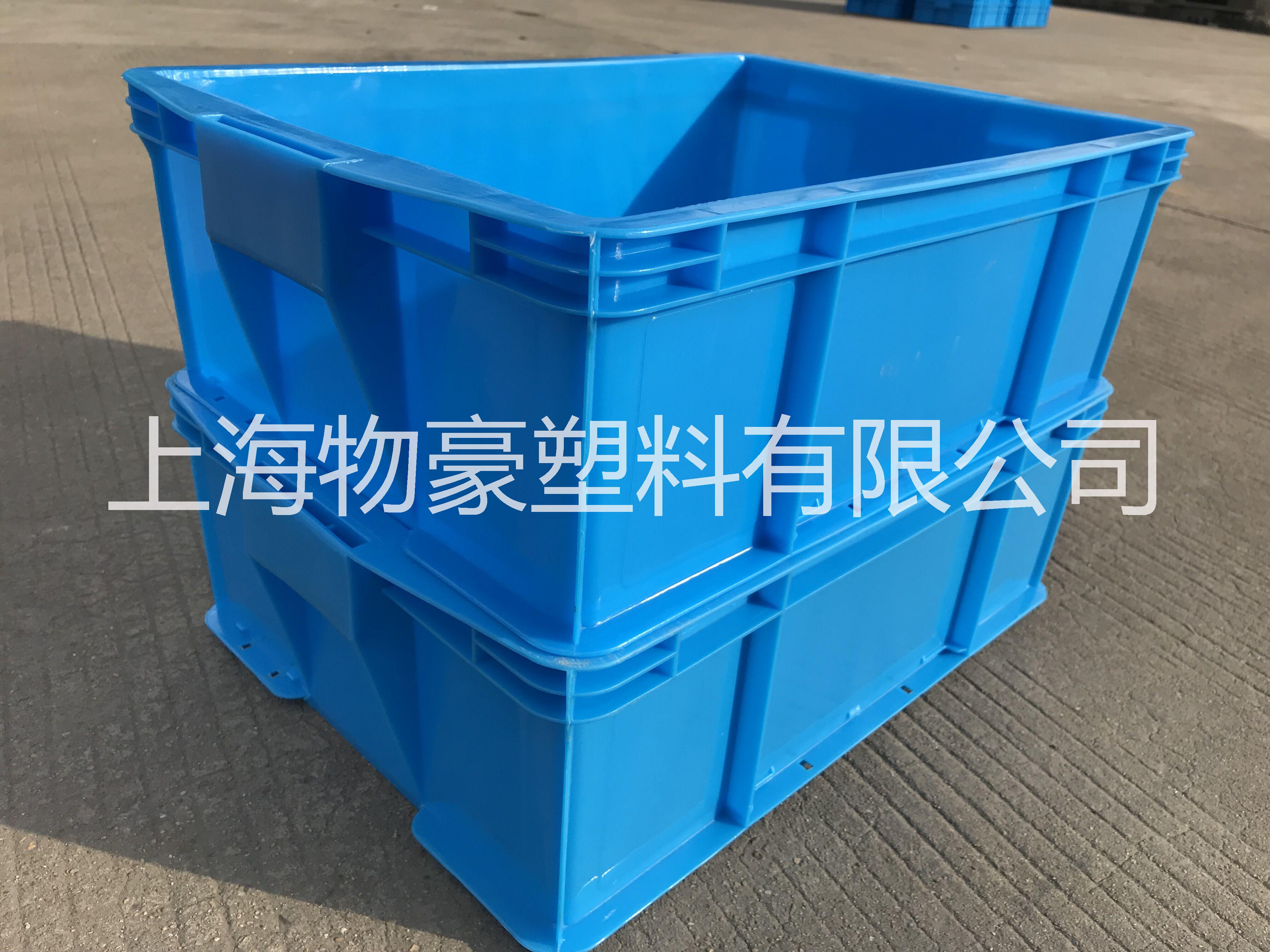 上海市450系列全新料塑料周转箱可配盖厂家
