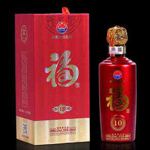 贵州酒业著名百年大福10年窖藏的厂家图片