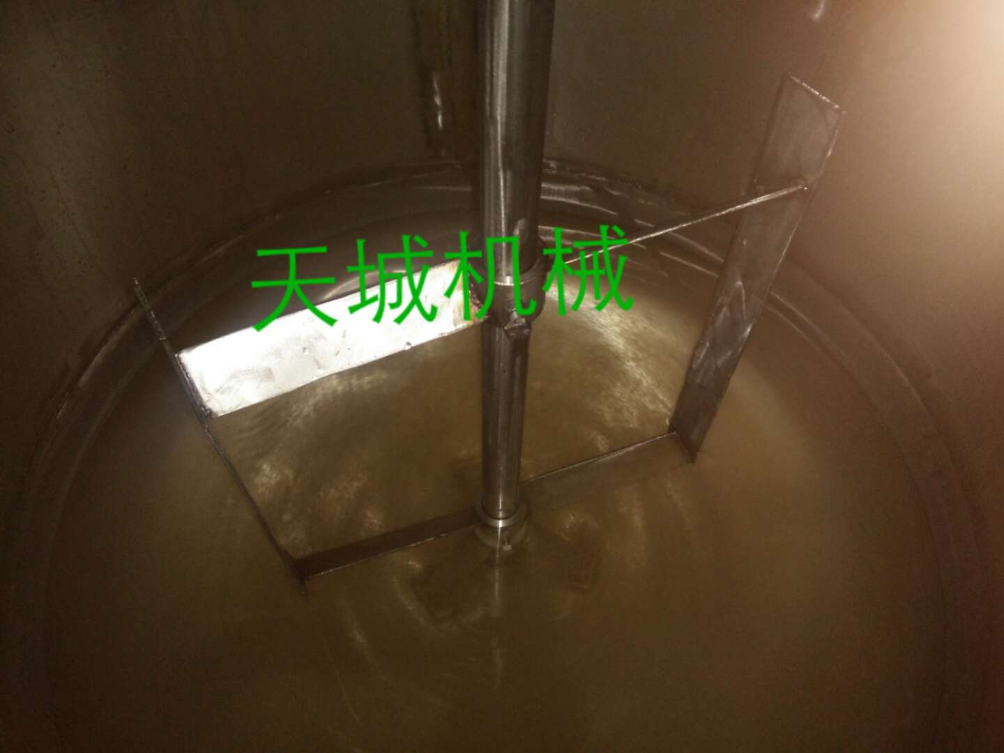 沧州供应 不锈钢大型单层洗衣液搅拌罐 1吨-5吨加工定制 天城机械设备图片
