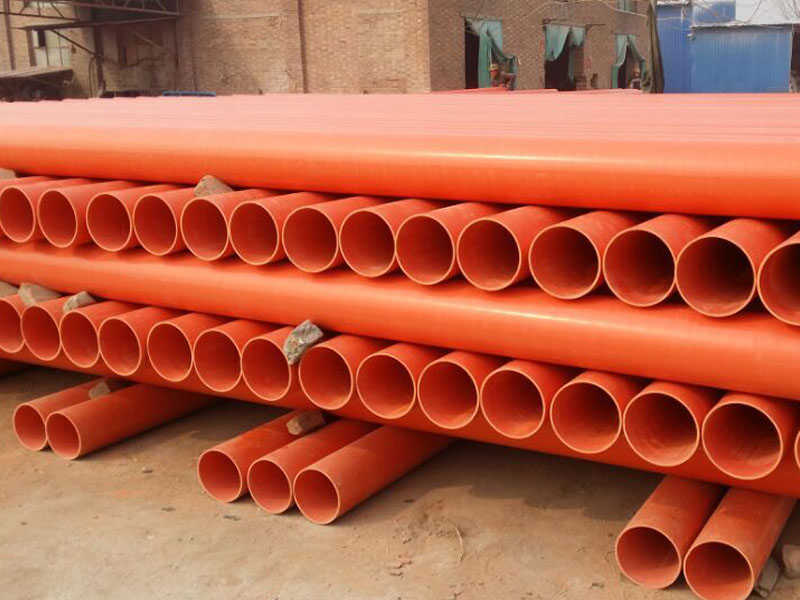 PVC电力管 橘红色电缆保护管批发