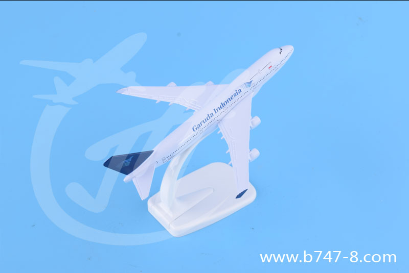 可定制商务礼品收藏静态摆件航模波音B747-400印尼合金飞机模型
