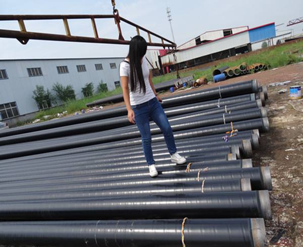 河北省沧州市环氧煤沥青加强级二布六油外防腐螺旋管厂家报价图片