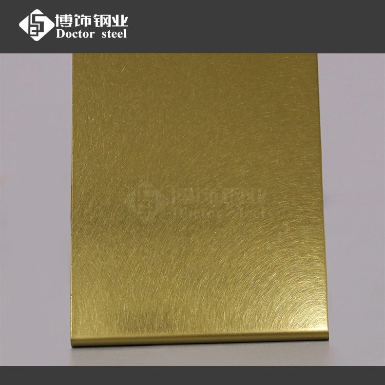 电镀黄钛金不锈钢乱纹板生产厂家批发
