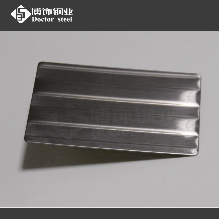 12mm宽度粗条纹不锈钢冲压板 304不锈钢直条纹板  不锈钢板冲压加工厂家图片