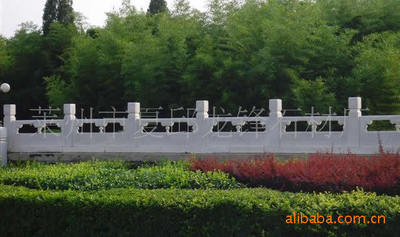 龙锋石材厂供应汉白玉石材栏杆（栏板）工艺栏杆 花瓶栏杆