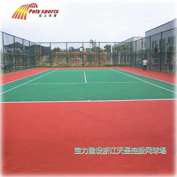 杭州市球场改造厂家企业跑道施工,健身场地建设,球场改造公司选宝力体育