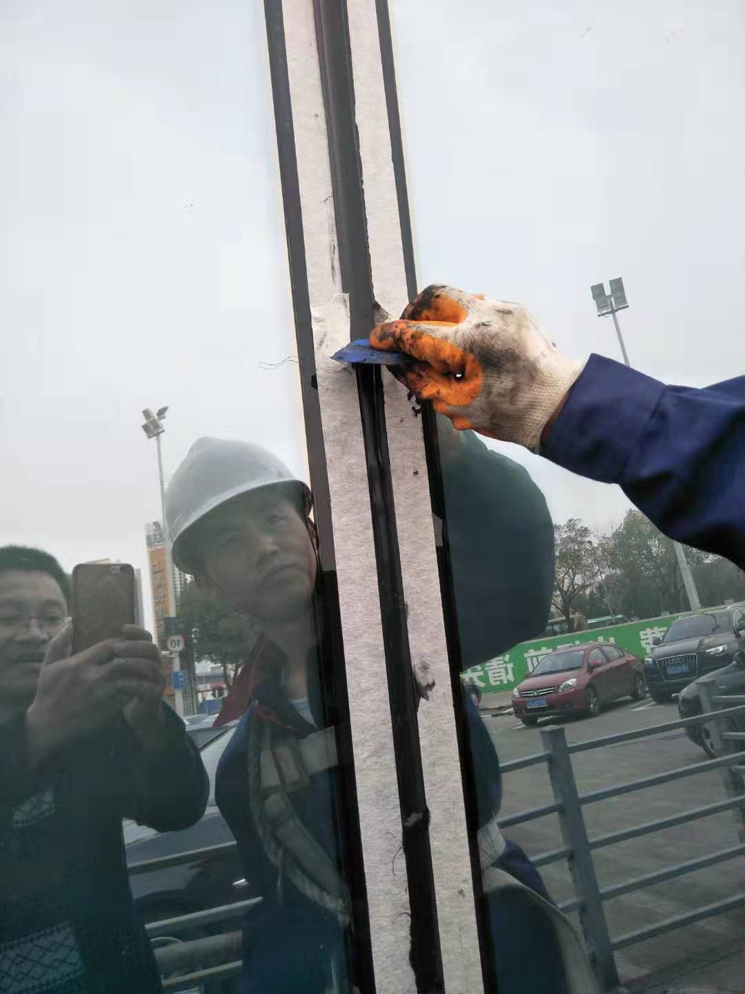 上海打胶 更换玻璃幕墙胶道康宁图片