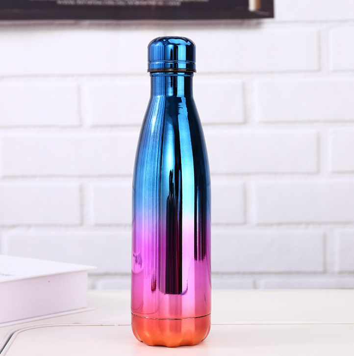 新款时尚不锈钢保温杯创意UV镀可乐瓶学生运动便携随手杯定制批发