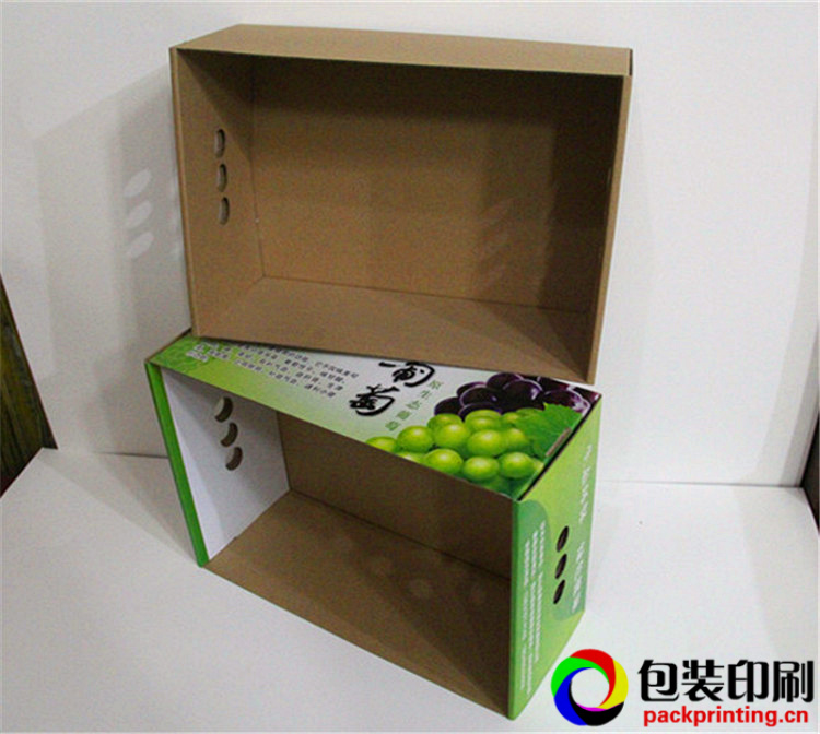 瓦楞纸盒水果包装天地盖盒印刷厂家定制-利辉纸盒包装厂