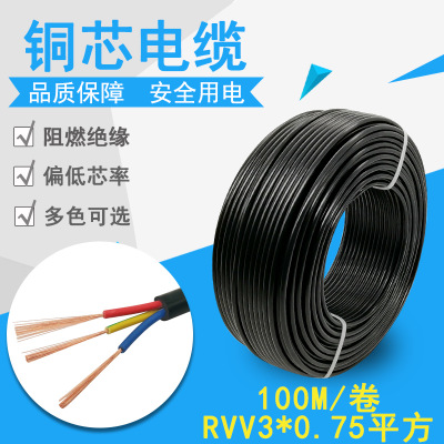 广东护套软电缆厂 金豪泰专业生产铜芯护套软电线图片
