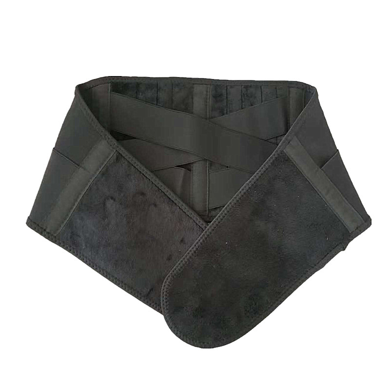 外贸现货钢板护腰 磁石保暖绒面护腰带