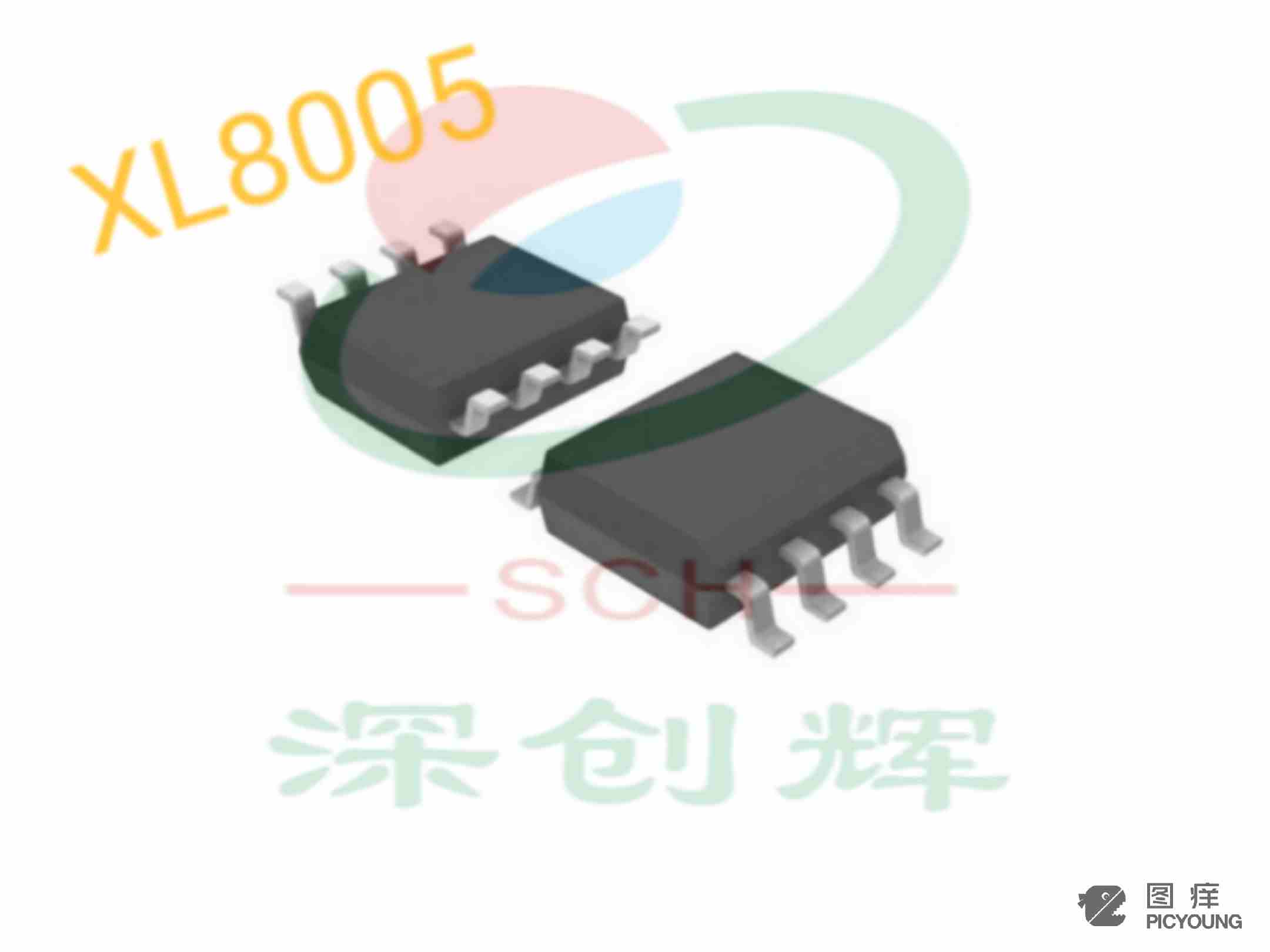 XL8005降压型LED恒流驱动器芯片（高压型） XL8005恒流驱动器芯片图片
