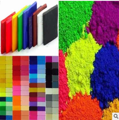 零甲醛荧光颜料涂塑均可用 耐高温 硅胶色母色浆应用 橡塑荧光粉