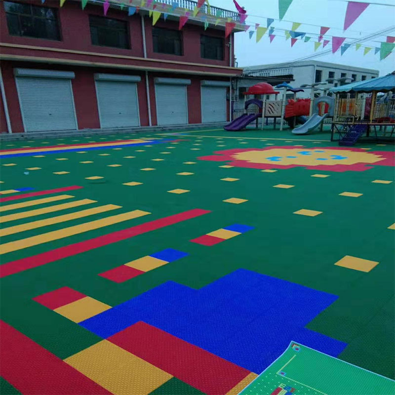 河北辛集厂家直销 悬浮式拼装地板 幼儿园地板悬浮拼装地垫图片