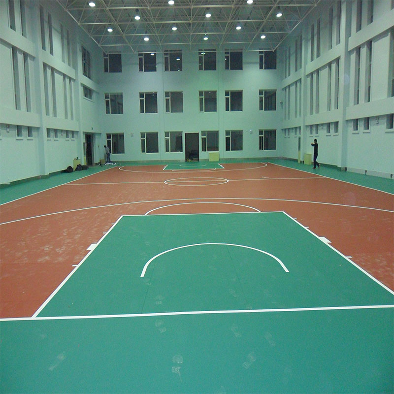 石家庄市PVC地板厂家防滑PVC羽毛球地板高档地板篮球场地垫 PVC地板