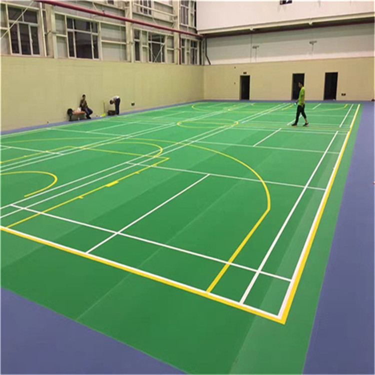 羽毛球场地的尺寸 塑胶运动地板 羽毛球场胶地板