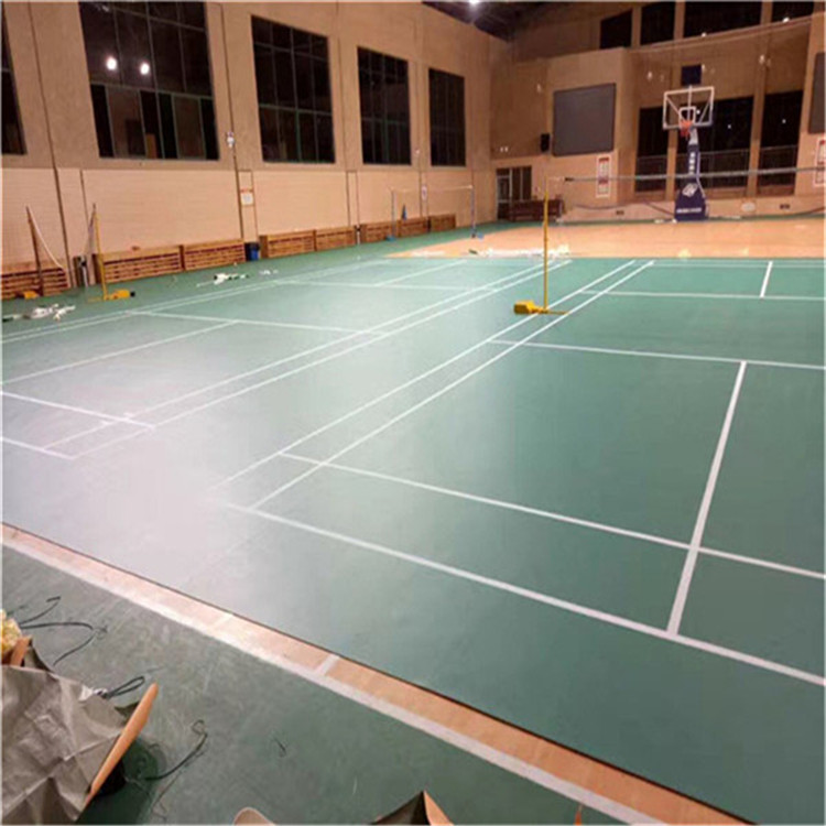 北京市羽毛球地胶垫厂家羽毛球地胶垫 pvc羽毛球塑胶地板 羽毛球地胶尺寸