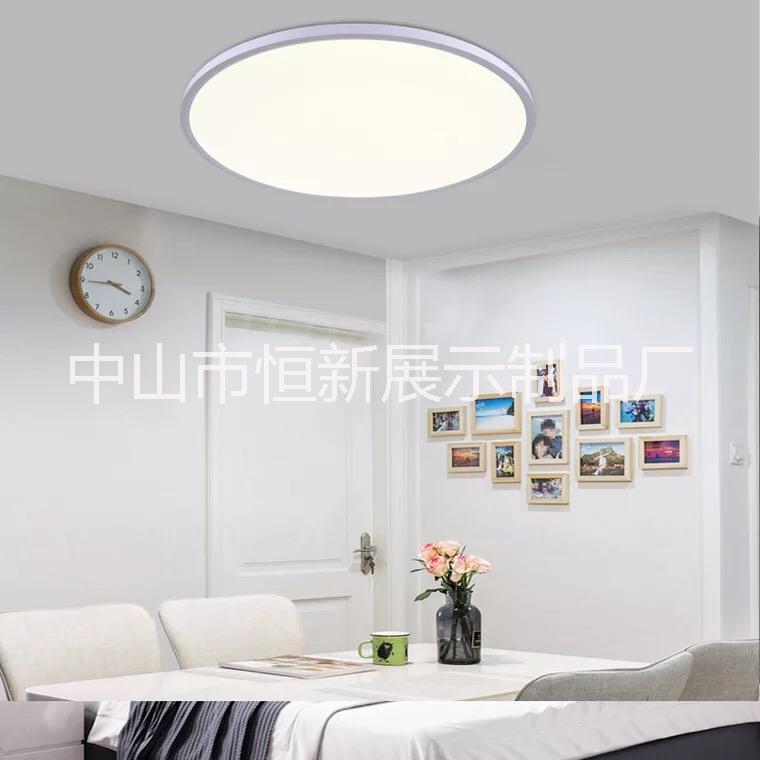 LED明装圆形面板灯600MM 现代简约免开孔大圆形面板灯客厅吸顶灯图片