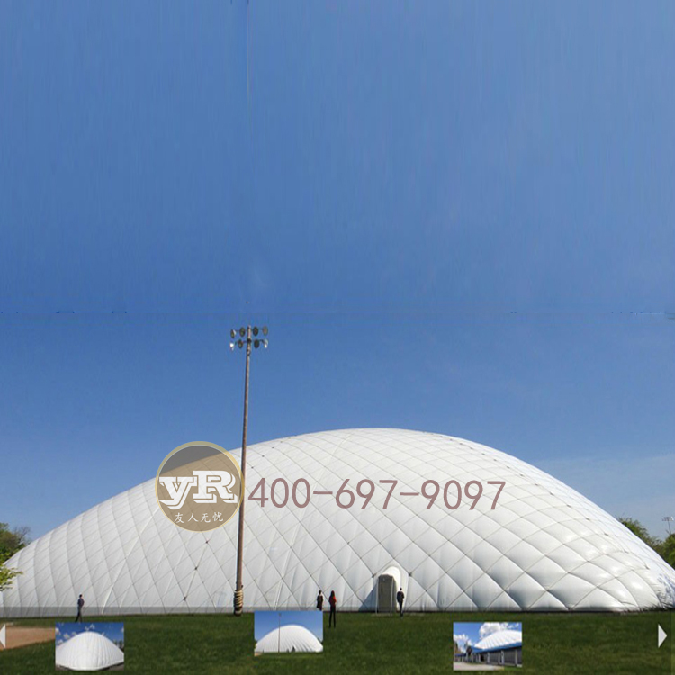 厂家专业设计景观张拉膜结构大型充气膜帐篷工业环保膜建筑体育场