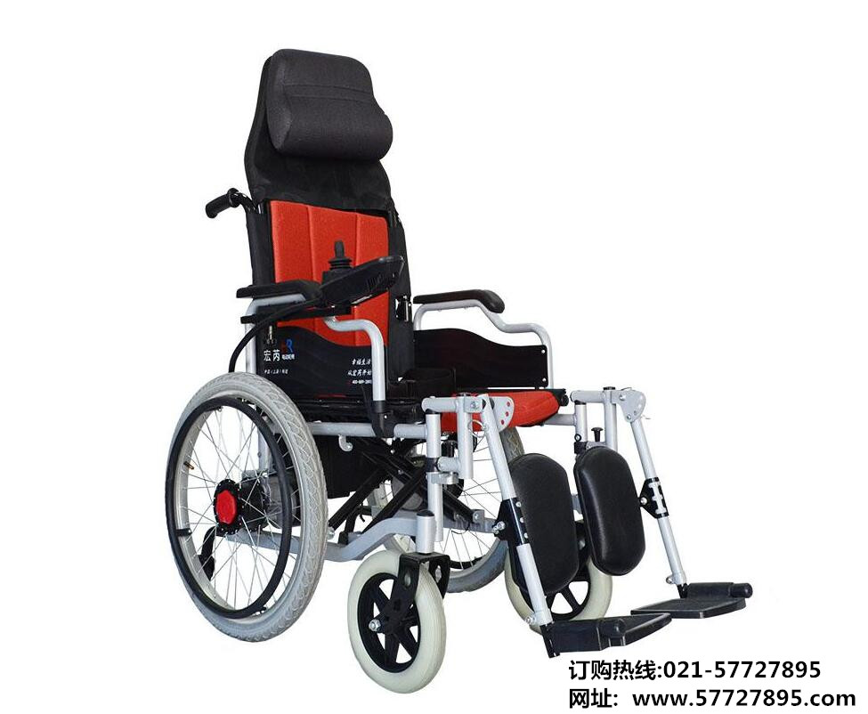 供应残疾人轮椅宏芮HR-5400A 高背电动轮椅 老年电动代步车